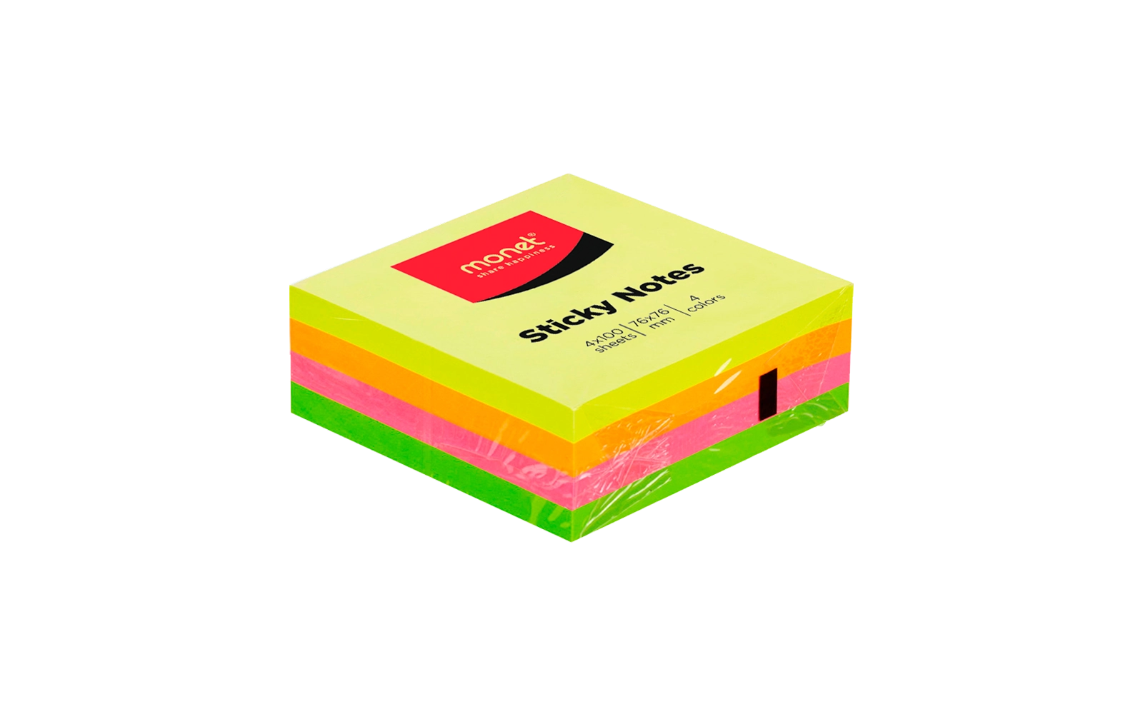 Стикеры неоновые квадратные Monet (400 листов) 2SN001 купить