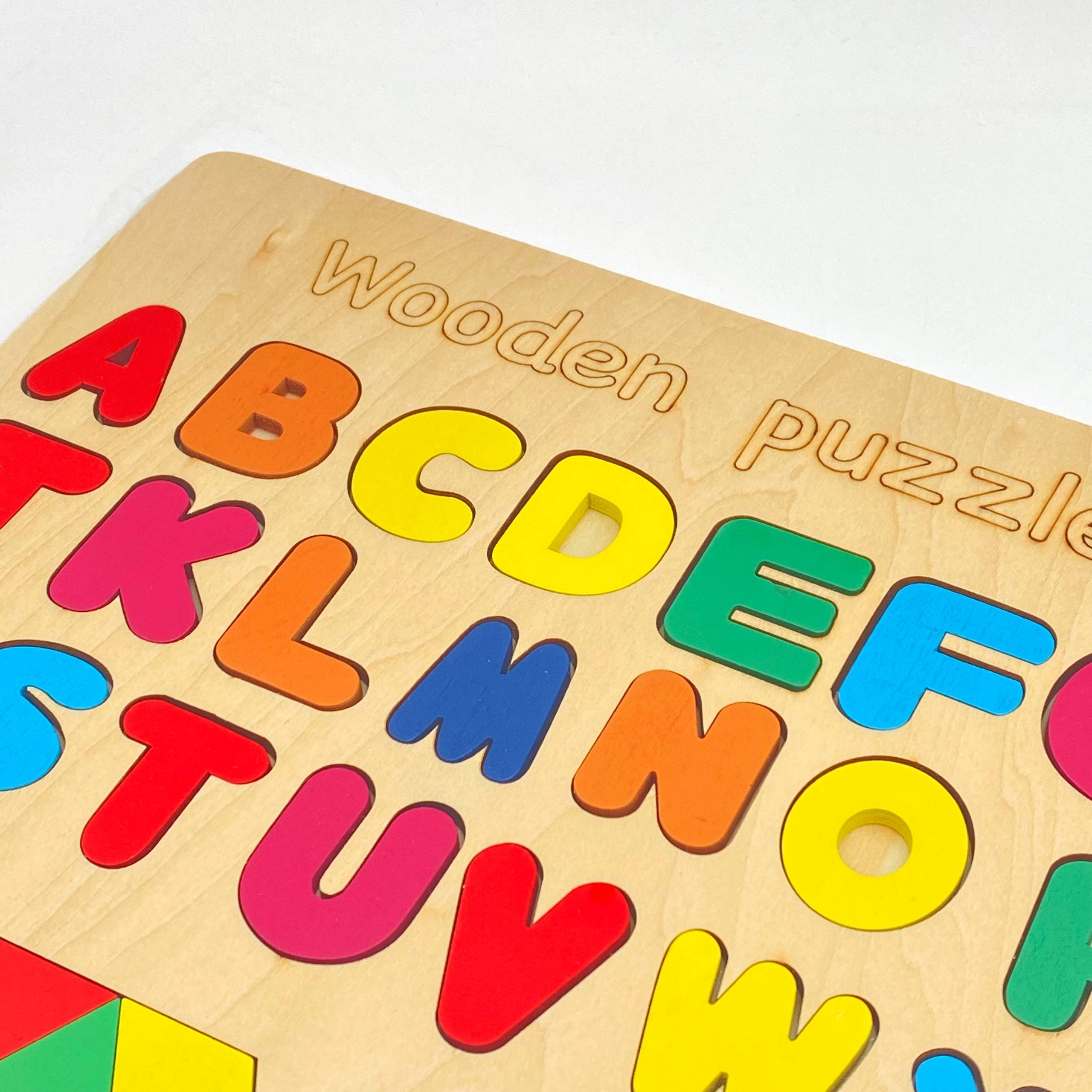 Taxta pazl: Harflar va shakllar arzon