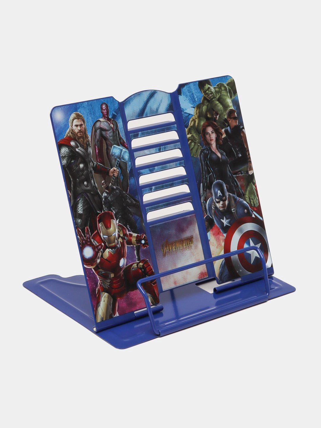 Складная подставка для книг и планшета Avengers Vision Protector (A5, синяя) - фото №2 Складная подставка для книг и планшета Avengers Vision Protector (A5, синяя) купить