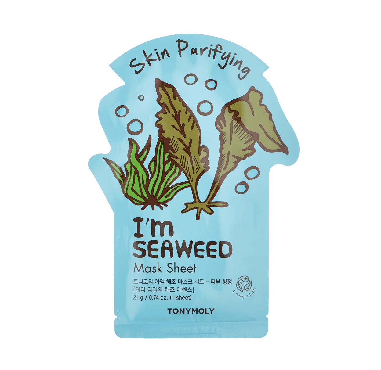 ТКАНЕВАЯ МАСКА ДЛЯ ЛИЦА С ЭКСТРАКТОМ МОРСКАЯ ВОДОРОСЛЬ I'M SEAWEEDS MASK SHEET –PURIFYING купить