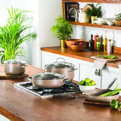 BROWNI A1287 – 7 buyumli Korkmaz idishlar to‘plami arzon