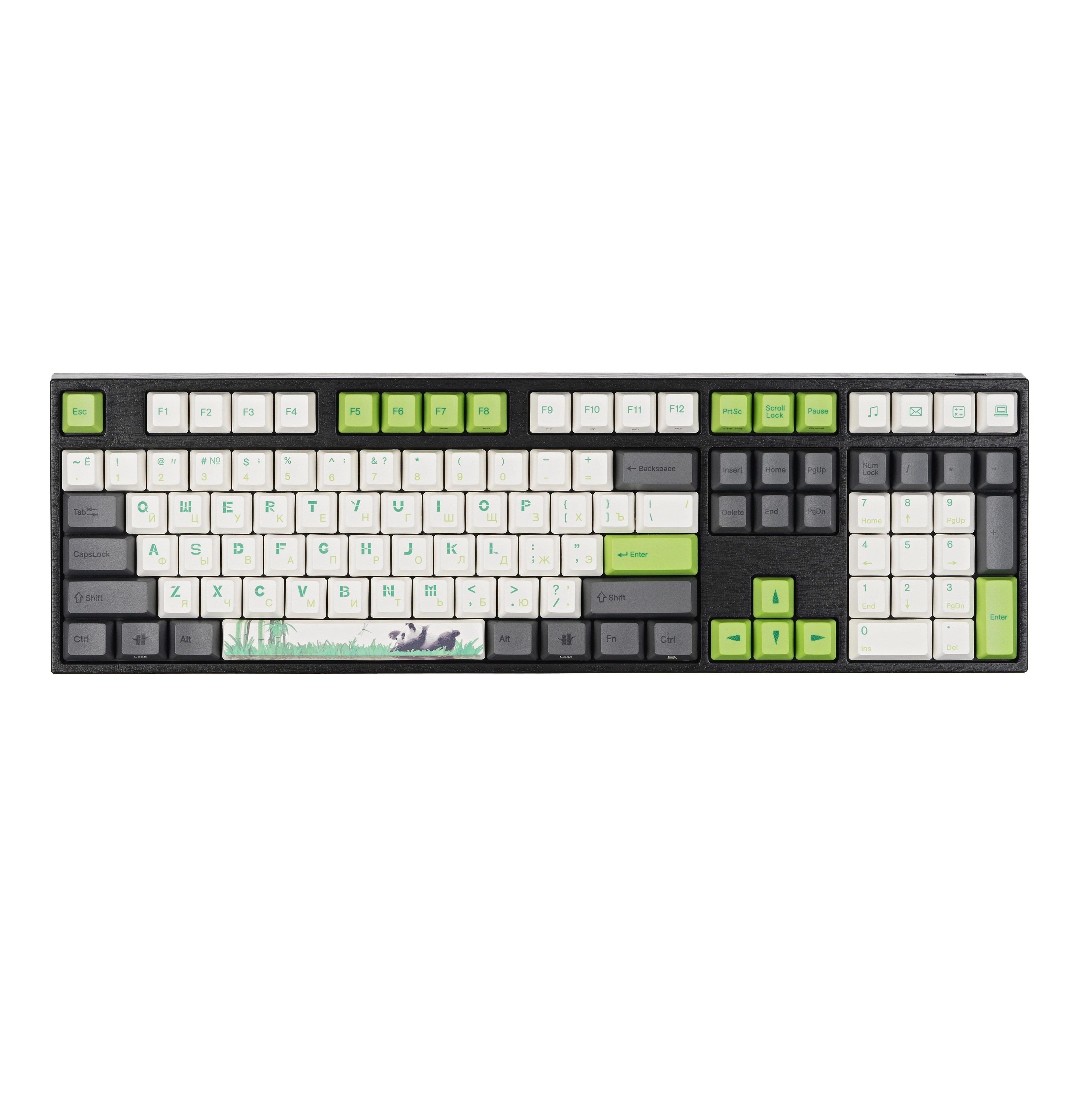 Varmilo VA108M Panda, Cherry MX Blue klaviaturasi + sovg'aga sichqoncha gilamchasi sotib olish