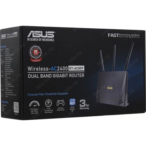 Двухдиапазонный геймерский беспроводной маршрутизатор Asus RT-AC85P недорого