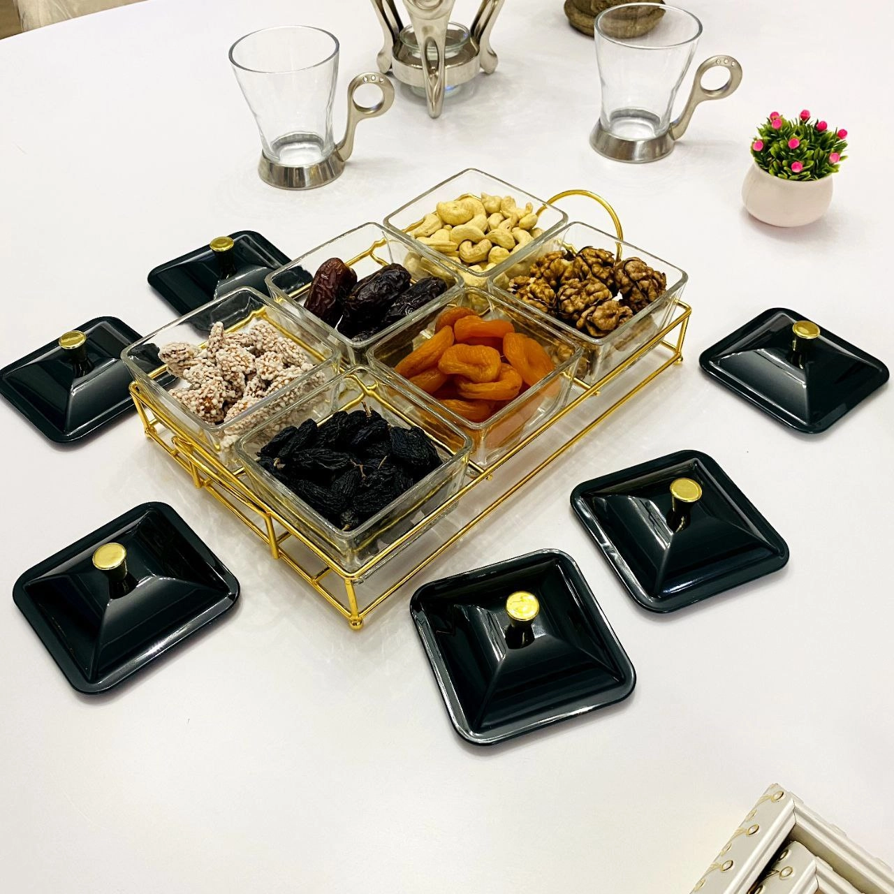 Стеклянное Блюдо для десертов 51017-2  Life Smile онлайн