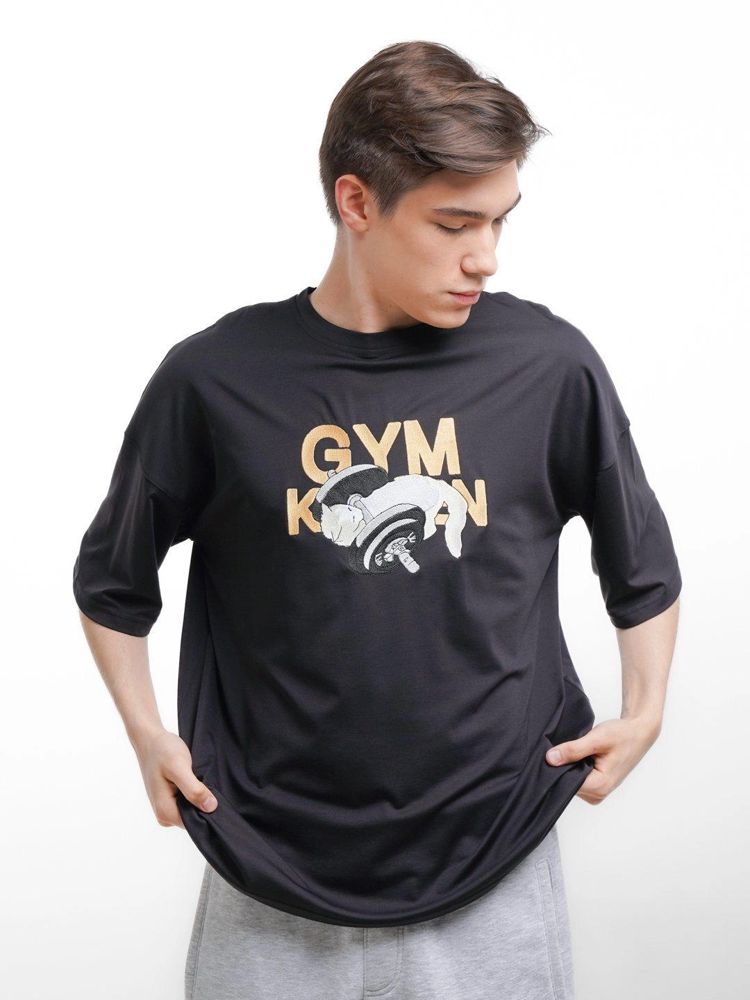 Футболка, с принтом "GYM KITTEN " M купить