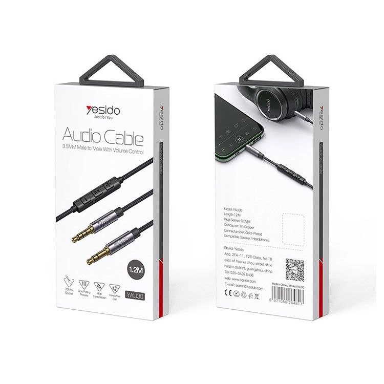 Yesido YAU30 1.2m AUX kabeli arzon