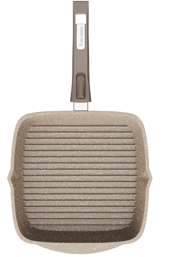 Сковорода Мечта квадрат съемной ручкой и крышкой коричневый (28см) онлайн