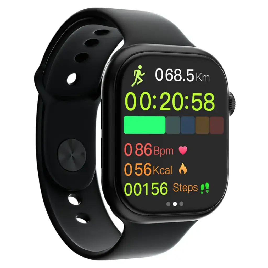 Green Lion Ultimate 46 mm qora smart-soati arzon