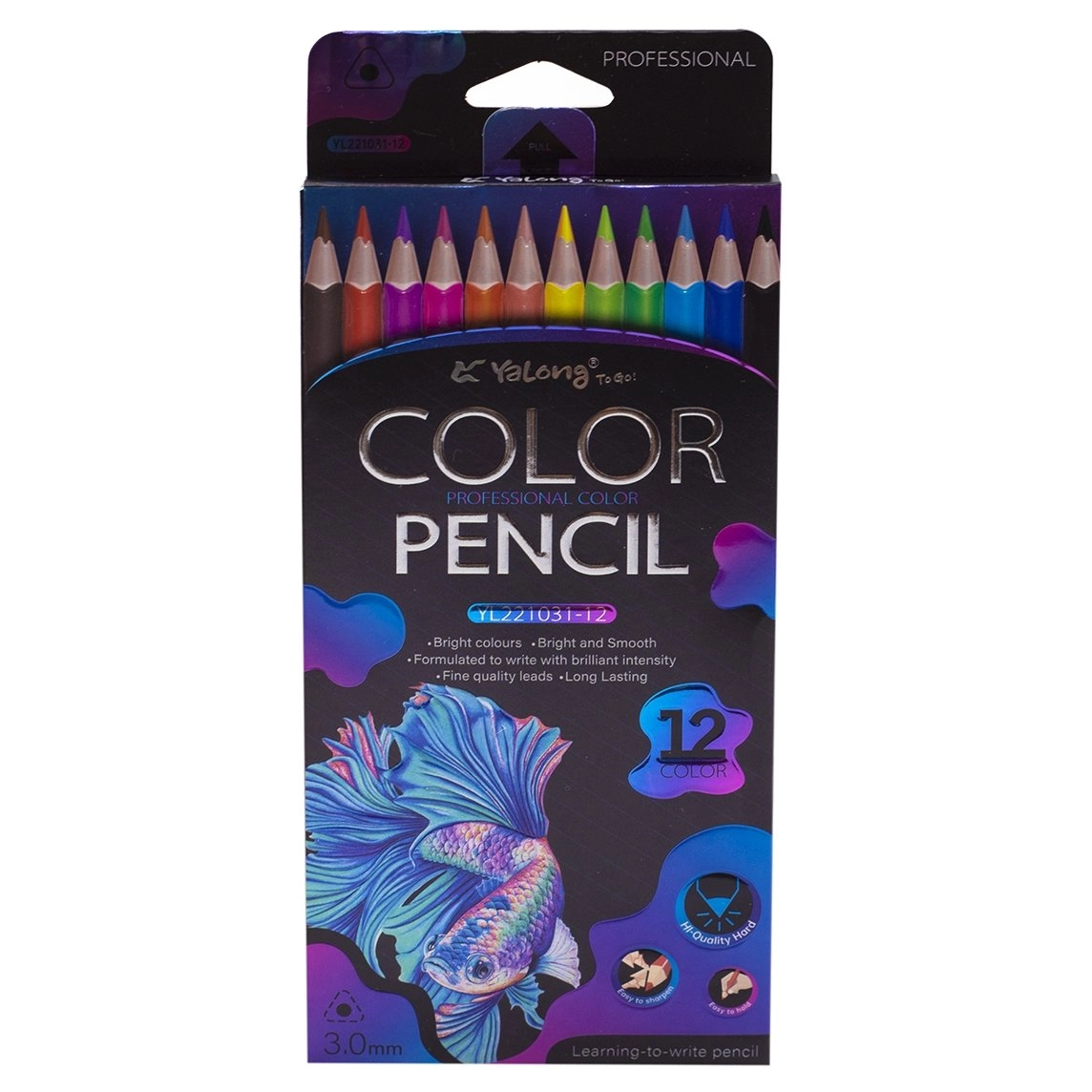 Yalong YL221031-12 rangli qalamlar to'plami (12 ta rang) arzon
