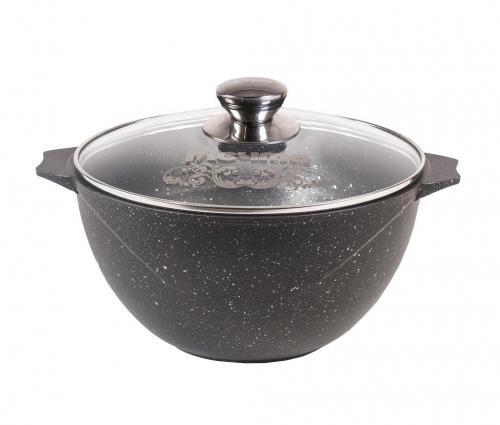 Казан для плова 5 л Мечта «Гранит» со стек. крышкой купить