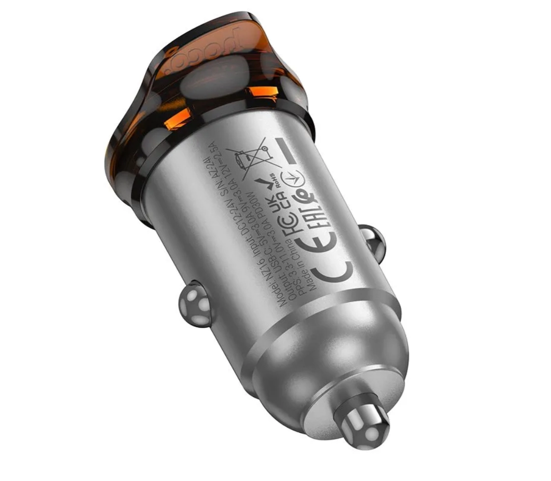 Hoco NZ16 Type-C to Type-C  avtomobilda zaryadlovchi qurilmasi O'zbekistonda