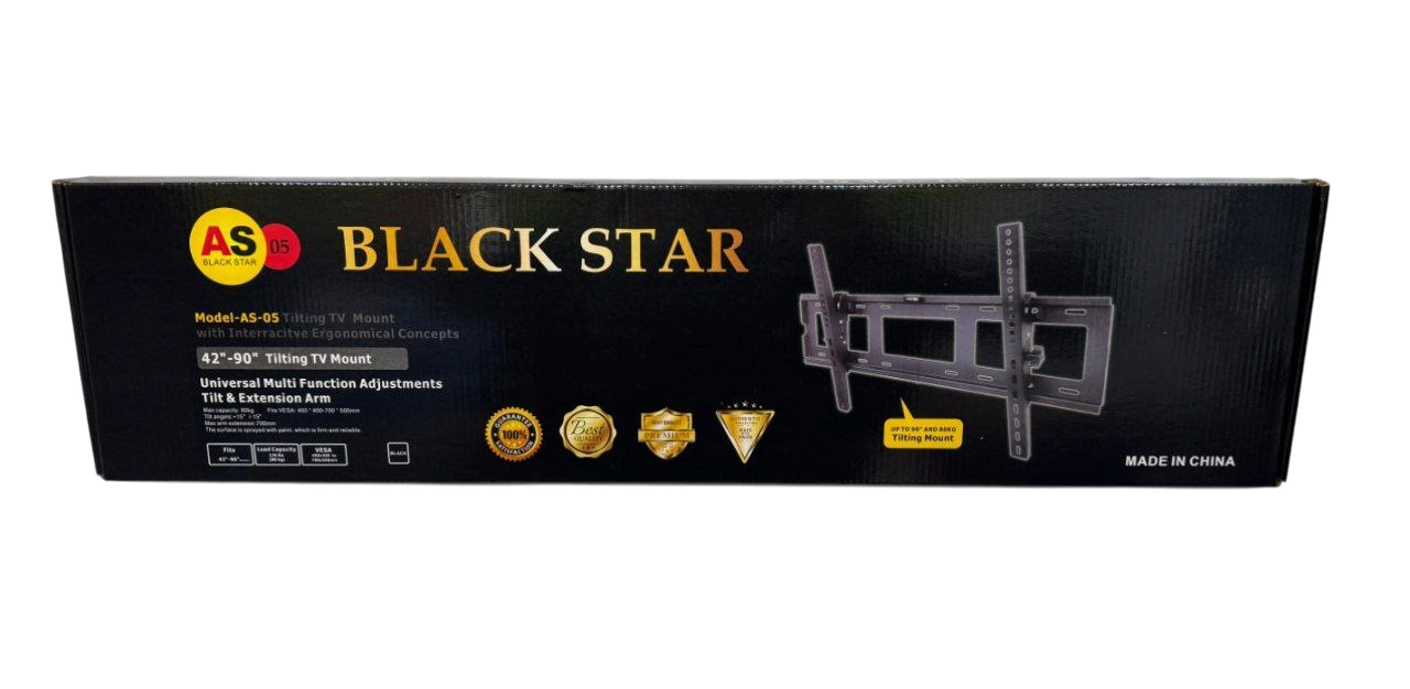 Black star AS05 televizorlar uchun kronshteyn (42" - 90") , Black O'zbekistonda