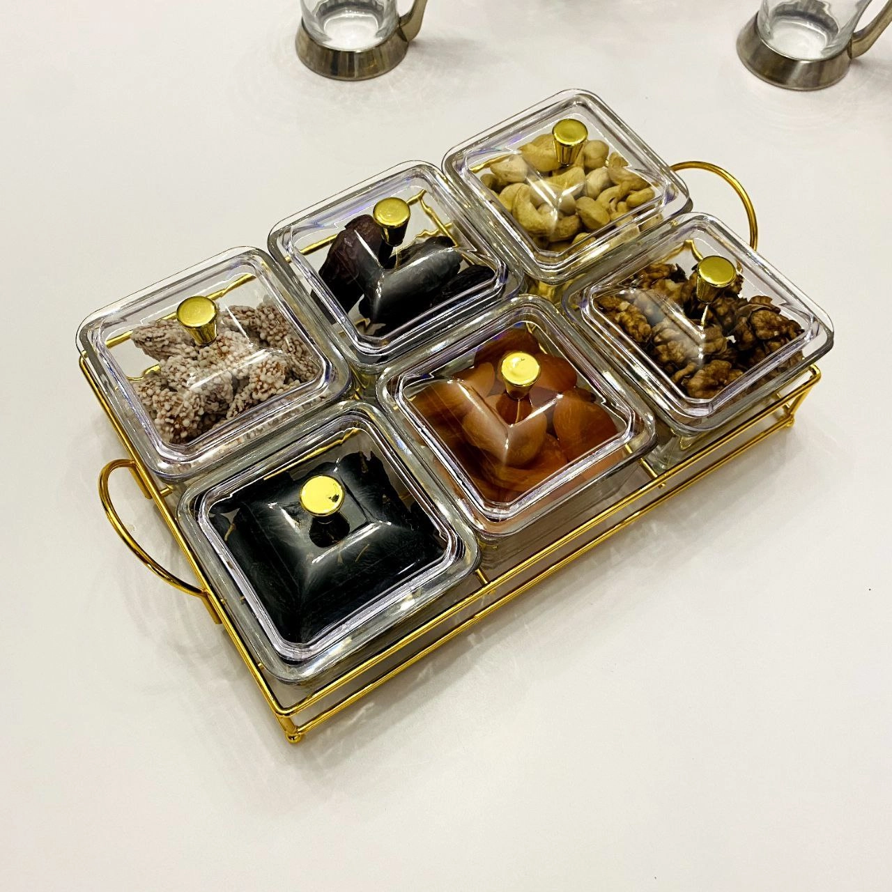 Стеклянное Блюдо для десертов 51017-1 Life Smile недорого