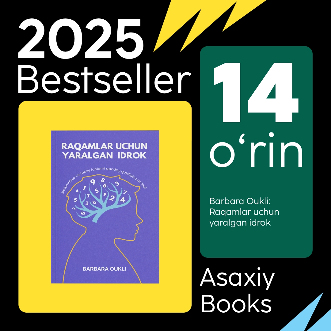 "Asaxiy Books yil bestsellerlari 2025" to&lsquo;plami - uygacha yetkazish bepul! bo'lib to'lash