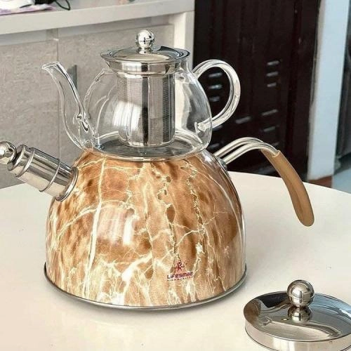 Чайник двухэтажный Life Smile (1и 3 литра) недорого