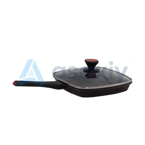 Kuydirmas qoplamali, 28x28sm kvadrat shaklli LIfe Smile tova-grili O'zbekistonda