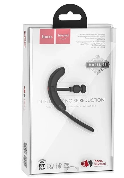 Hoco S7 Black Bluetooth eshitish vositasi bo'lib to'lash