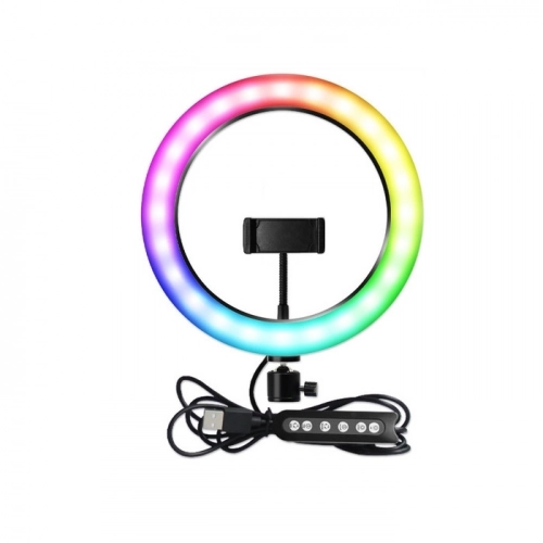 Кольцевая лампа 20 см RGB MJ20 (без штатива) - фото №2 Кольцевая лампа 20 см RGB MJ20 (без штатива) купить