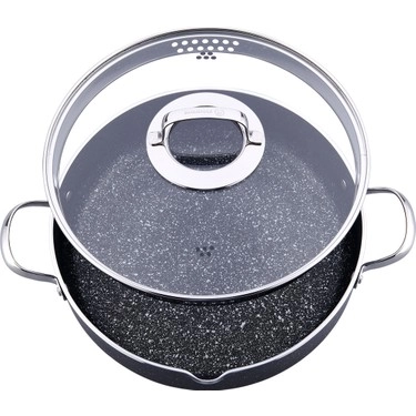 Korkmaz Galaksi 24 sm 4.7 l (A2953) alyuminiy, yopishmaydigan past kastryulkasi O'zbekistonda