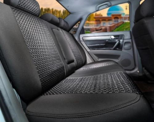 Авточехол Cardinar для Lacetti 1. Rio с экокожей, Черный недорого