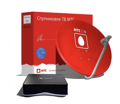 Комплект Спутникового ТВ МТС (130 каналов) с установкой под ключ + 1 год бесплатного просмотра недорого