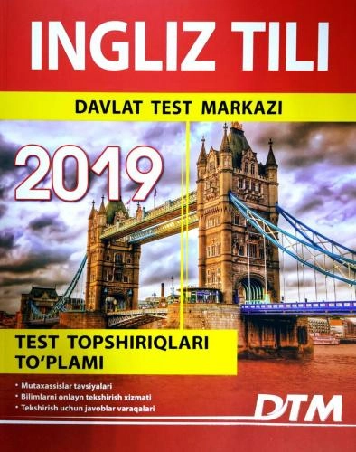 Ingliz tili (2019 yil test topshiriqlari to‘plami) sotib olish