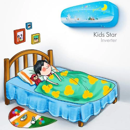 Midea Kids Star Inverter 09 Blue konditsioneri arzon