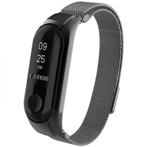 Mi Band 3 uchun metall bilaguzuk (Qora) O'zbekistonda