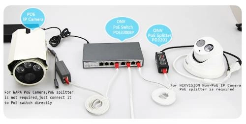 ONV 100/1000M PoE kommutatori (8 ta POE33008P portli) arzon