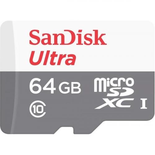 SanDisk Ultra microSDHC Class 10 UHS-I 80MB/s 64GB + SD adapter xotira kartasi sotib olish