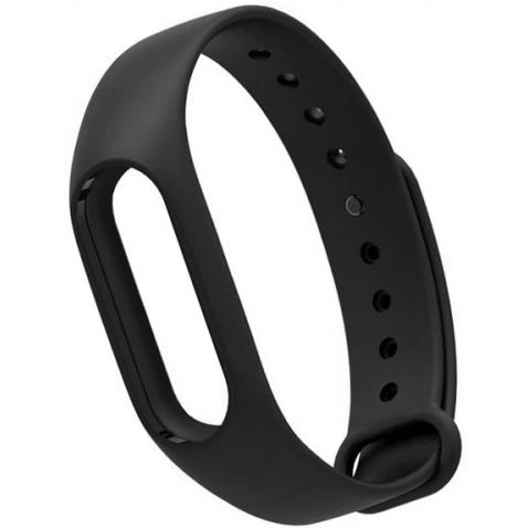 Силиконовый ремешок для Mi Band 2 Strap (Black, Green) недорого