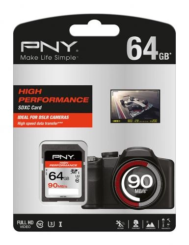 PNY SD 64Gb 90 M/S xotira kartasi sotib olish