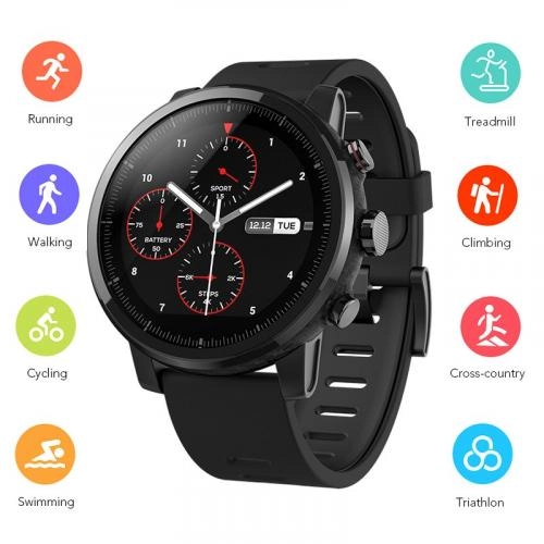 Смарт часы Xiaomi Amazfit Stratos Black в Узбекистане