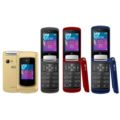 Телефон BQ 2433 Dream DUO (Gold, Red) недорого