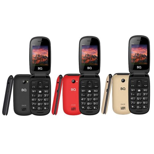 Телефон BQ 2437 Daze (Black, Coffee, Red) недорого