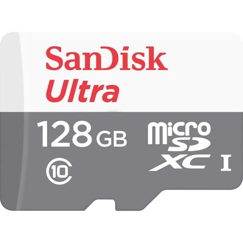 SanDisk Ultra microSDXC Class 10 UHS-I 80MB/s 128GB + SD adapter xotira kartasi sotib olish