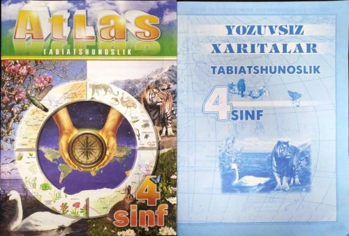Atlas (Tabiatshunoslik 4-sinf) + Yozuvsiz xarita sotib olish