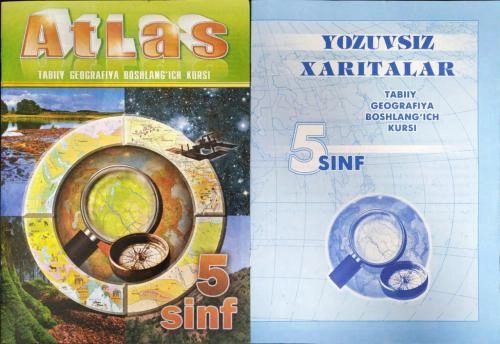 Atlas (tabiiy geografiya boshlang‘ich kurs 5 sinf) + Yozuvsiz xarita sotib olish