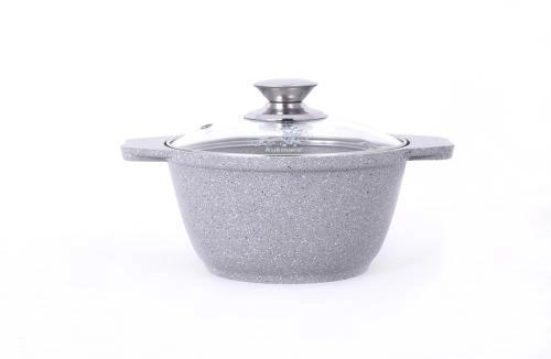 Кастрюля Kukmara 1 л линия Мраморная (Тёмный мрамор, Кофейный мрамор) купить