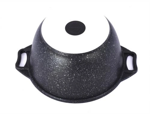 Кастрюля Kukmara 2 л, мраморное покрытие, стеклянная крышка (кмт22а) в Узбекистане