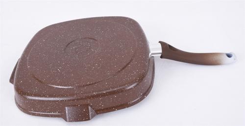 280x280 mm kvadrat shaklli Kukmara tova-grili (qoramtir, qahva rangli) bo'lib to'lash