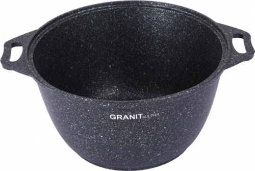 "Granit ultra" turkumidan shisha qopqoqli, kuydirmas qoplamali 4l Kukmara kastryuli (Green) arzon