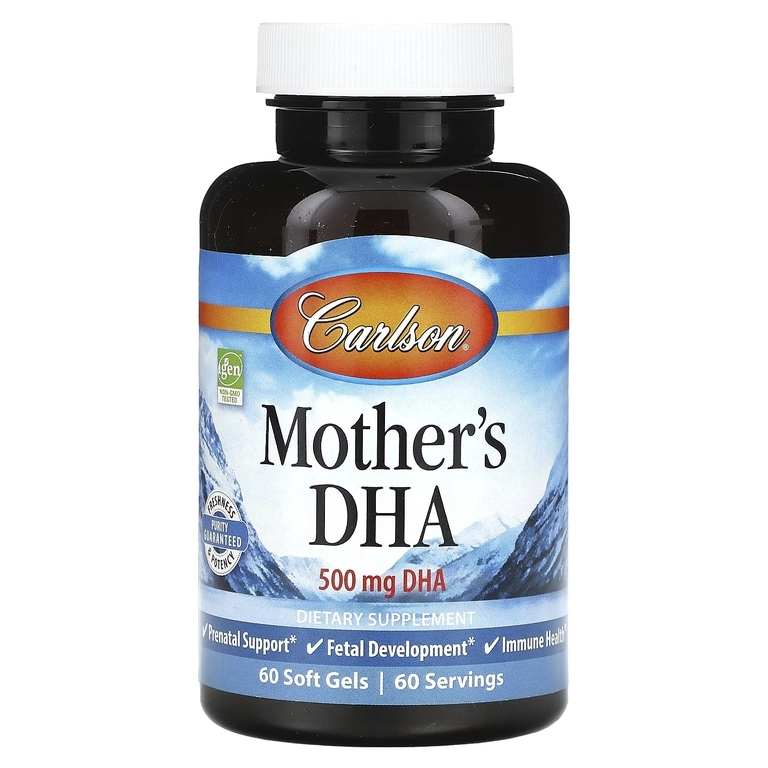 Carlson, Onalar uchun DGK, 500 mg, 60 dona yumshoq kapsula (01560) - rasm №2 Carlson, Onalar uchun DGK, 500 mg, 60 dona yumshoq kapsula (01560) sotib olish