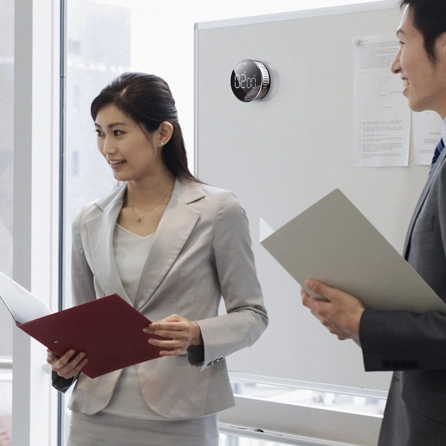 Baseus Heyo Rotation Mini qora oshxona soati bo'lib to'lash