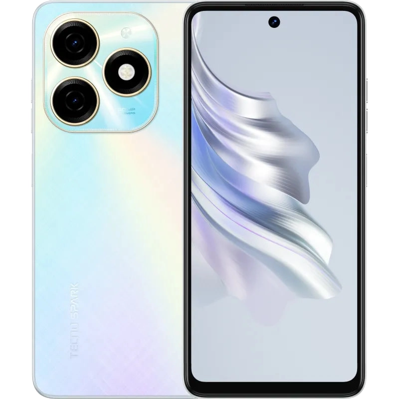 Смартфон TECNO Spark 20 8/256GB Cyber White - фото №2 Смартфон TECNO Spark 20 8/256GB Cyber White купить