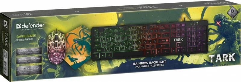 Игровой набор Defender Tark C-779 Black USB цена