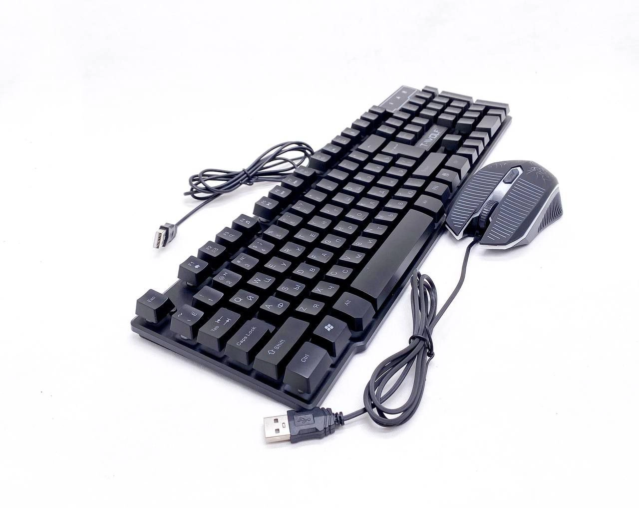 T-Wolf TF400 o'yin to'plami (klaviatura, sichqoncha, sichqoncha gilamchasi va naushniklar) - rasm №2 T-Wolf TF400 o'yin to'plami (klaviatura, sichqoncha, sichqoncha gilamchasi va naushniklar) sotib olish