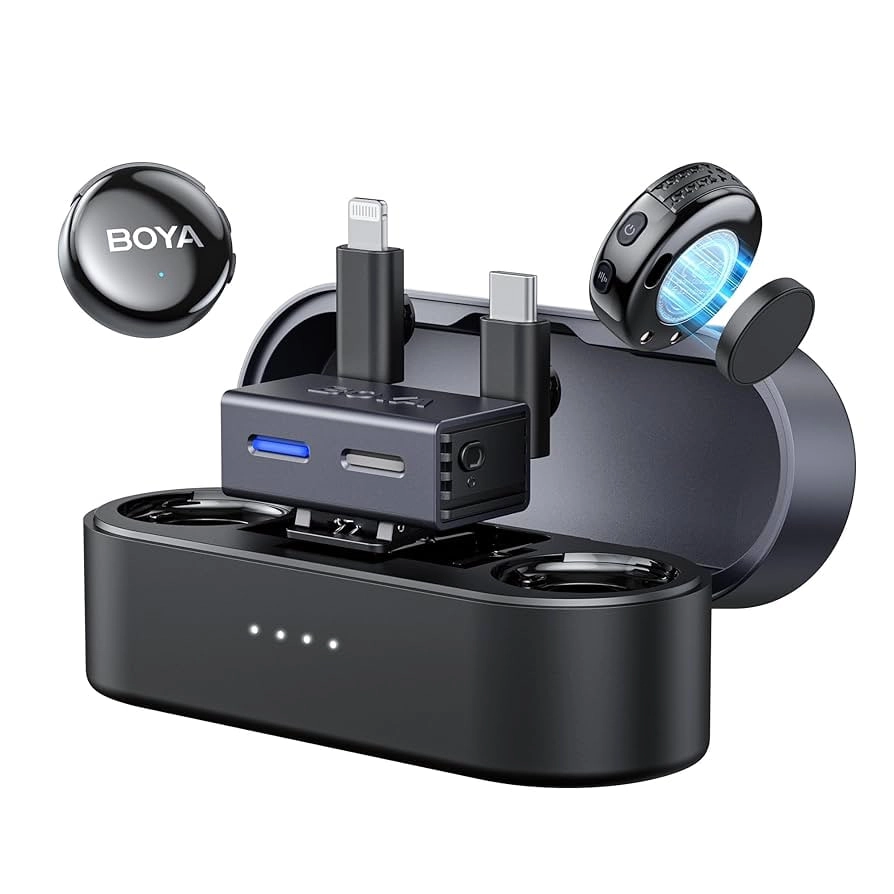 Беспроводной микрофон BOYA BOYALINK 3 Combo , Black в Узбекистане