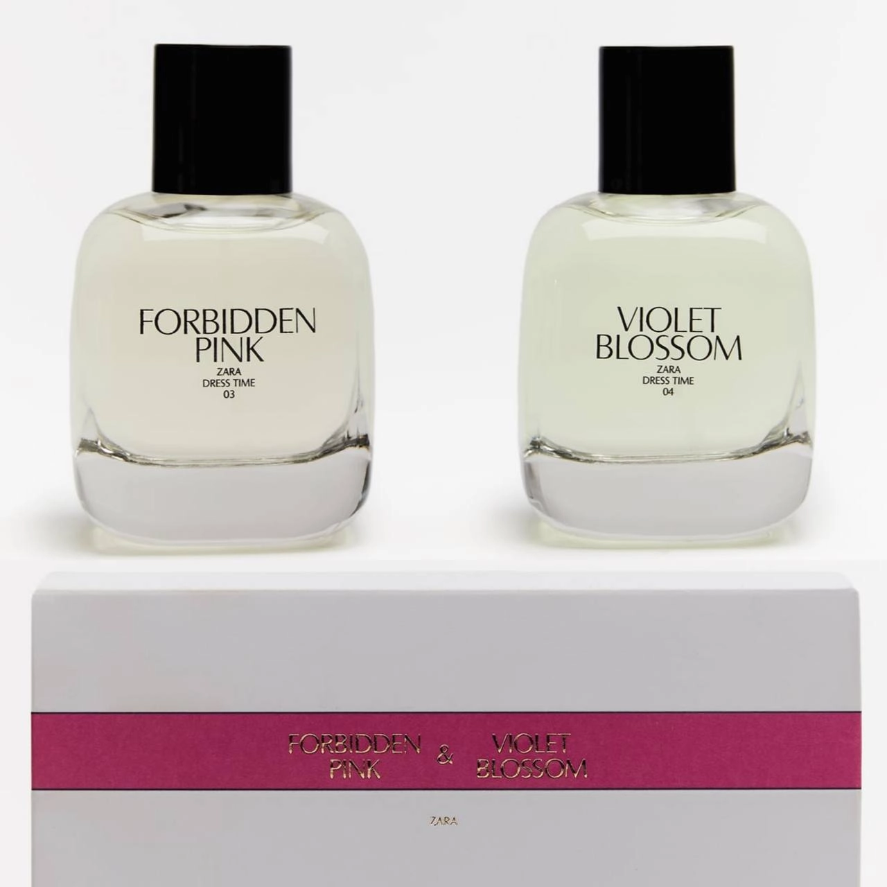 ZARA FORBIDDEN PINK 90 МЛ + VIOLET BLOSSOM 90 МЛ— парфюм для женщин в Узбекистане