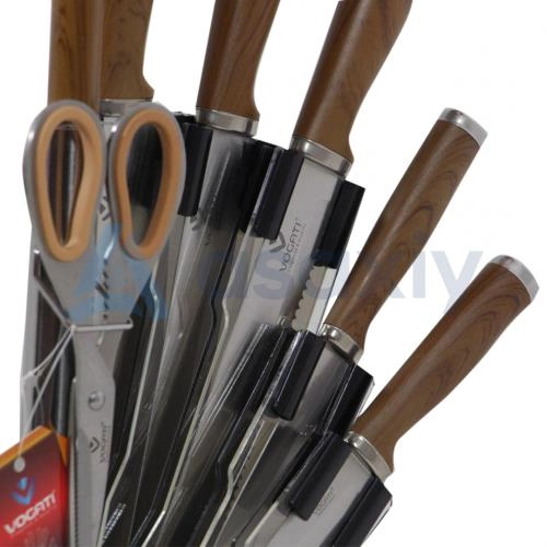 Набор ножей от Life Smile Brown 01 (8 предметов) недорого